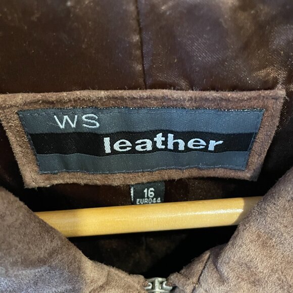 Vintage Suede Womens 90s Jacket Size Medium - Large - Picture 3 of 3